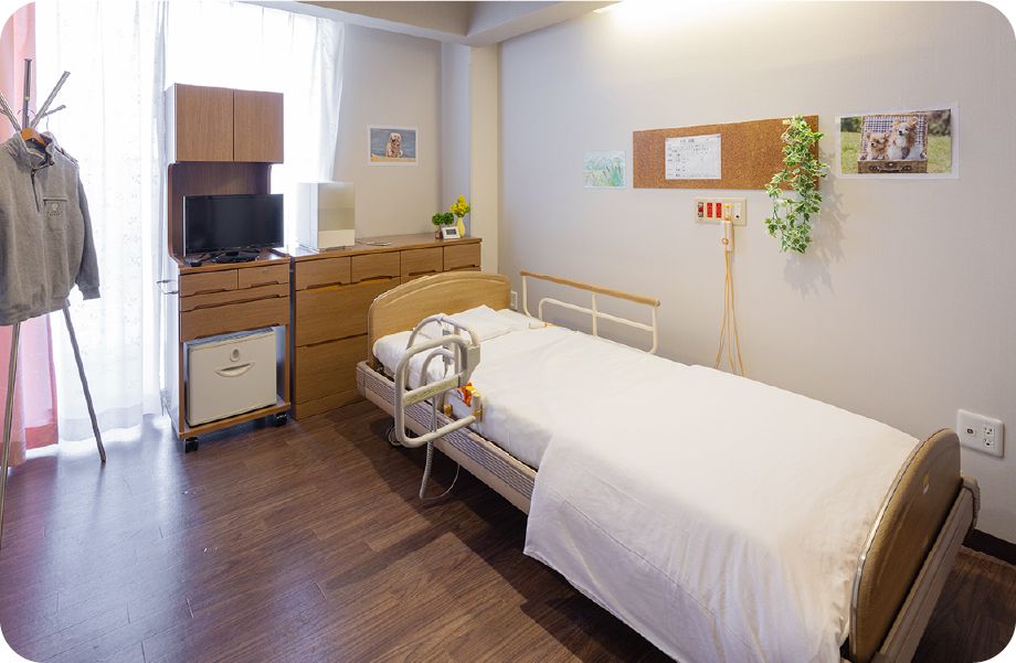 快適な個室の様子
