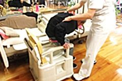 介助を受ける方の様子