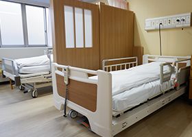 快適な個室の寝室