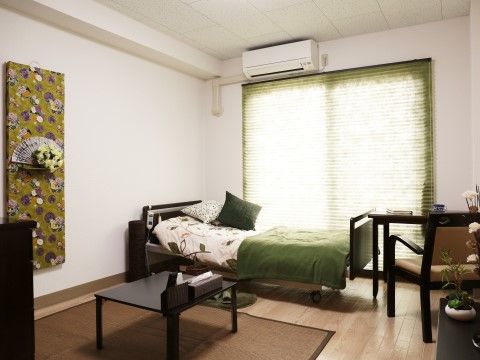 「ライフコミューン北鎌倉」居室。完全個室なので、お一人のお時間を確保することができます。