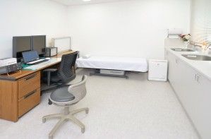 清潔な個室の一角