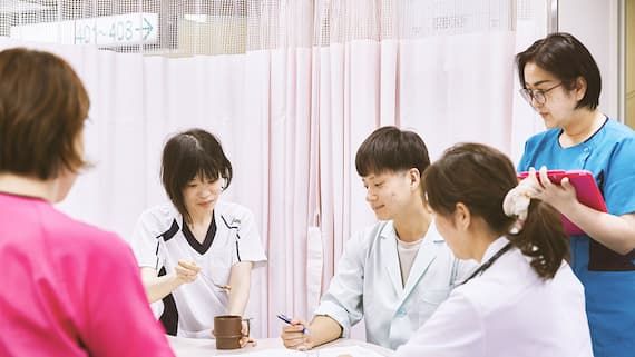 ケアスタッフと利用者の会話