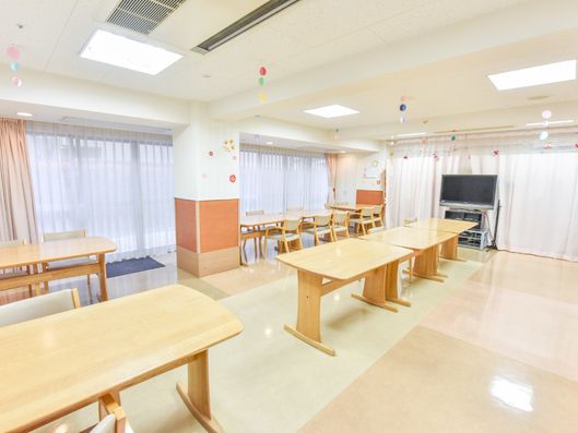 施設内の食堂