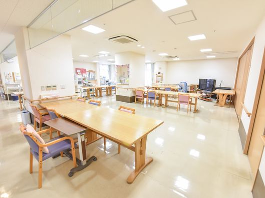 施設内の食堂