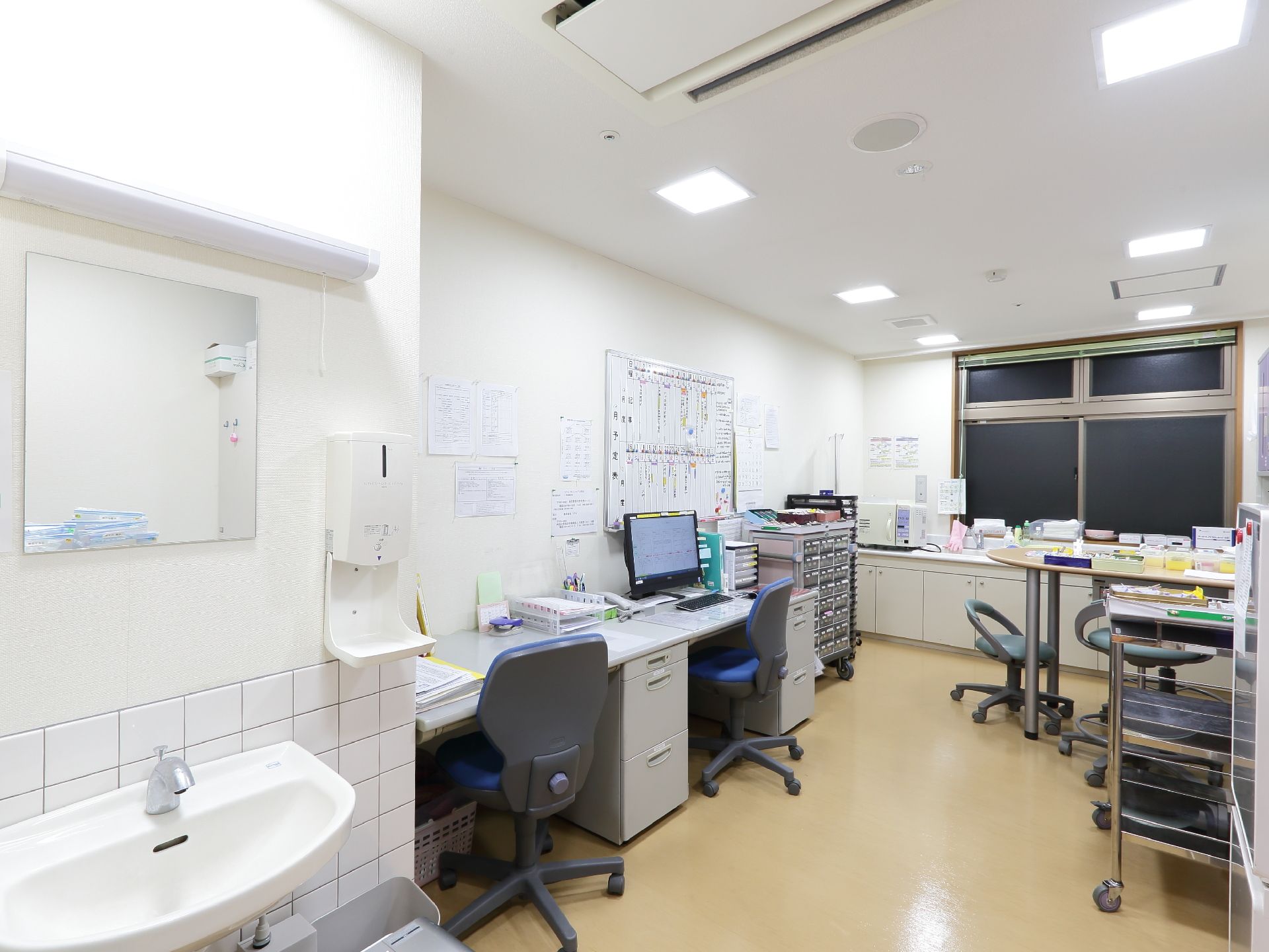 入居者の健康を丁寧に管理している。