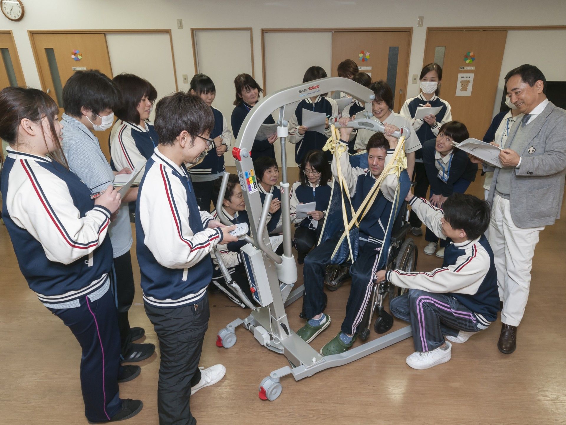 研修している様子