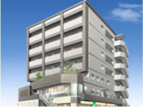 １階にクリニックや薬局が併設された、７階建ての白を基調とした近代的な建物