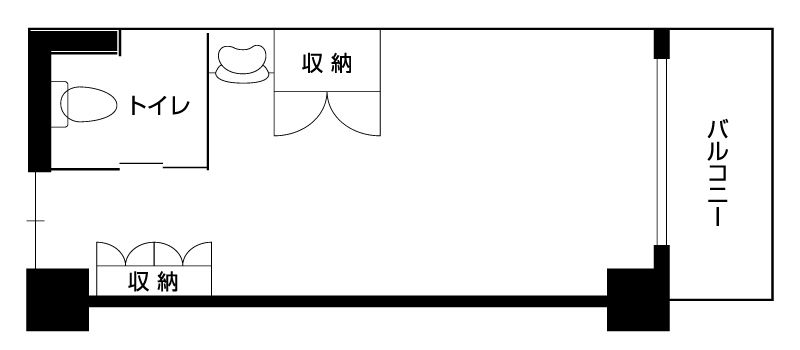 ドーミー中野江古田のAタイプ（介護居室）の間取り図