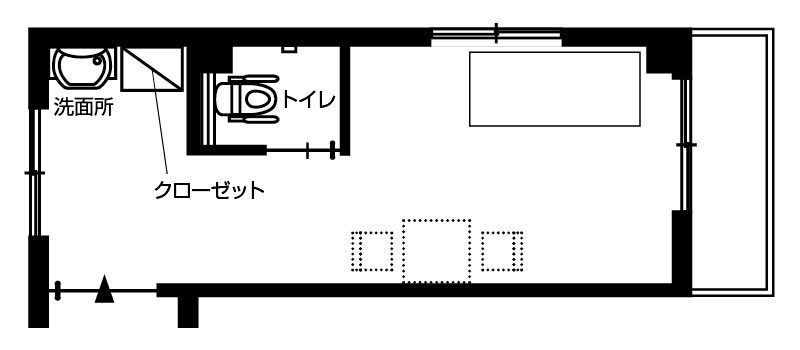 ドーミー戸田公園LeviのBタイプの間取り図