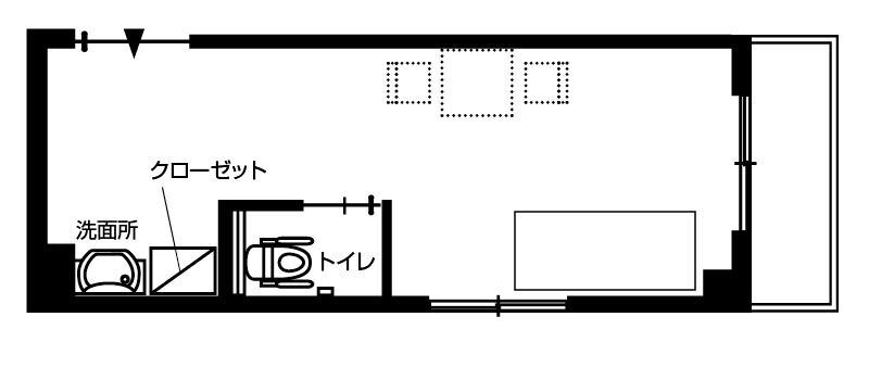 ドーミー戸田公園LeviのＣタイプの間取り図