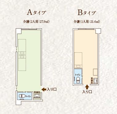ココファン尾崎台の居室の間取り図