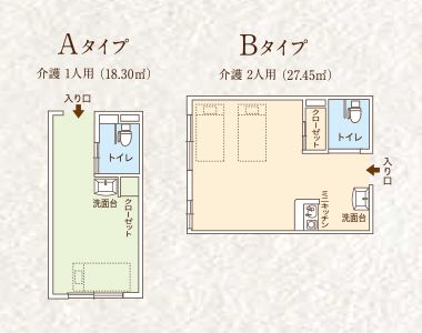 ココファン蘇我の居室の間取り図