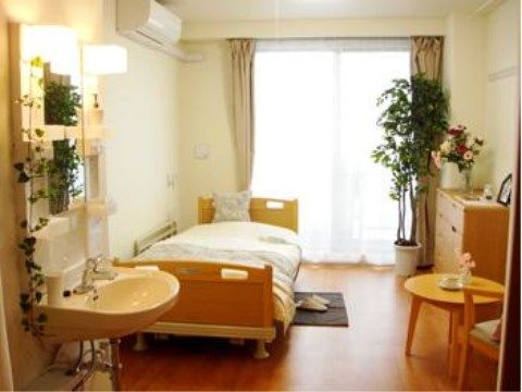 ベストライフ東大宮の『居室。自分らしい毎日を可能にするため、居室を完全個室制としています。
