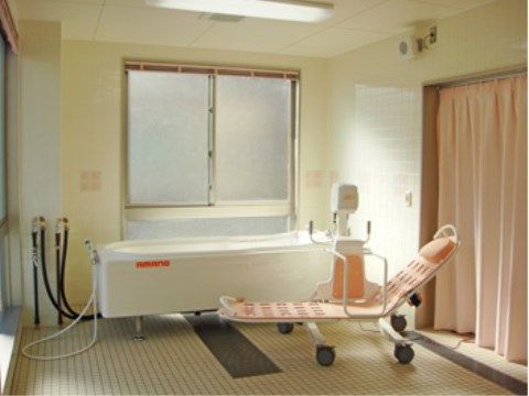 ベストライフ朝霞の機械浴室。今までのご負担を軽くすることができる環境を充実させています。