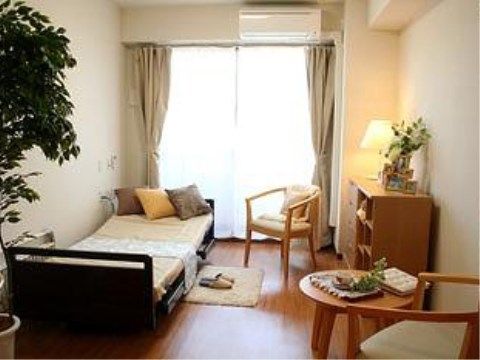 「ベストライフ三保の松原」の居室。各居室それぞれに、洗面台やトイレを設置している。