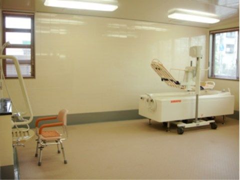 「ベストライフ堺北」の機械浴室 浴室は2タイプ用意しています。一般浴室と機械浴室があるので、お体のに合わせて使い分けてください。