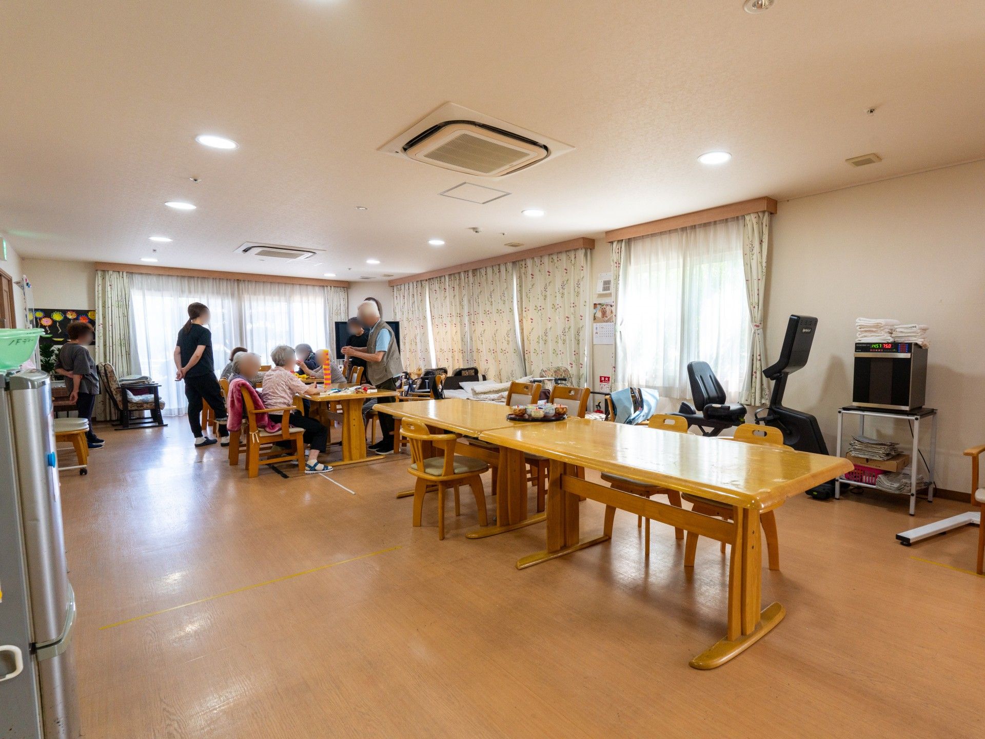 共有スペースでの憩いのひととき