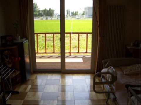 テラスに直接出ることができる、眺めや見通しのいい個室