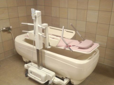 あんしんホーム白岡の浴室。機械浴。