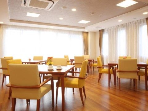グランダ武蔵関の1F ダイニングルーム兼機能訓練室