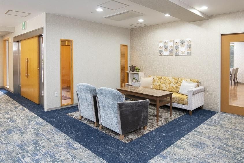 グランダ武蔵野の1F エントランスラウンジ