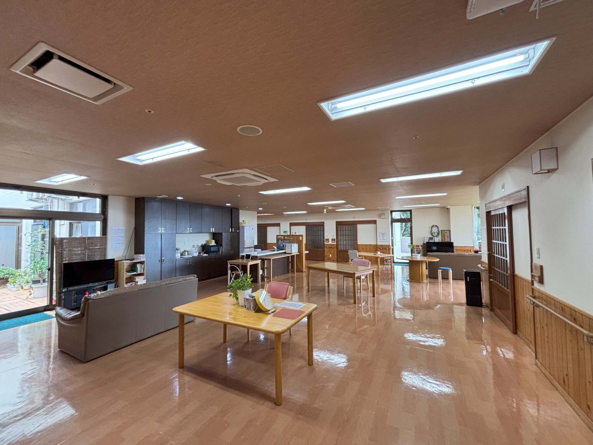 広々とした共有スペース