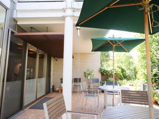 １階のオープンテラス