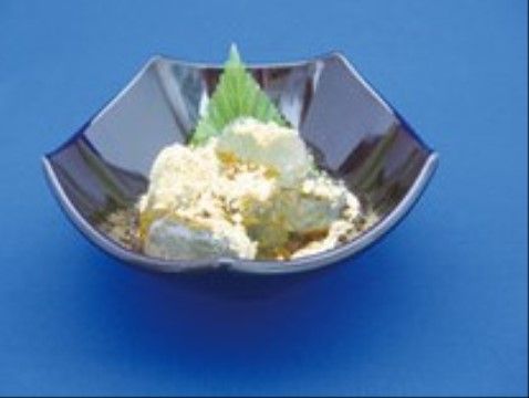 「ハルトリーゲル松戸」のおやつ。入居者様に楽しみをもってもらえるよう、おやつも用意している。