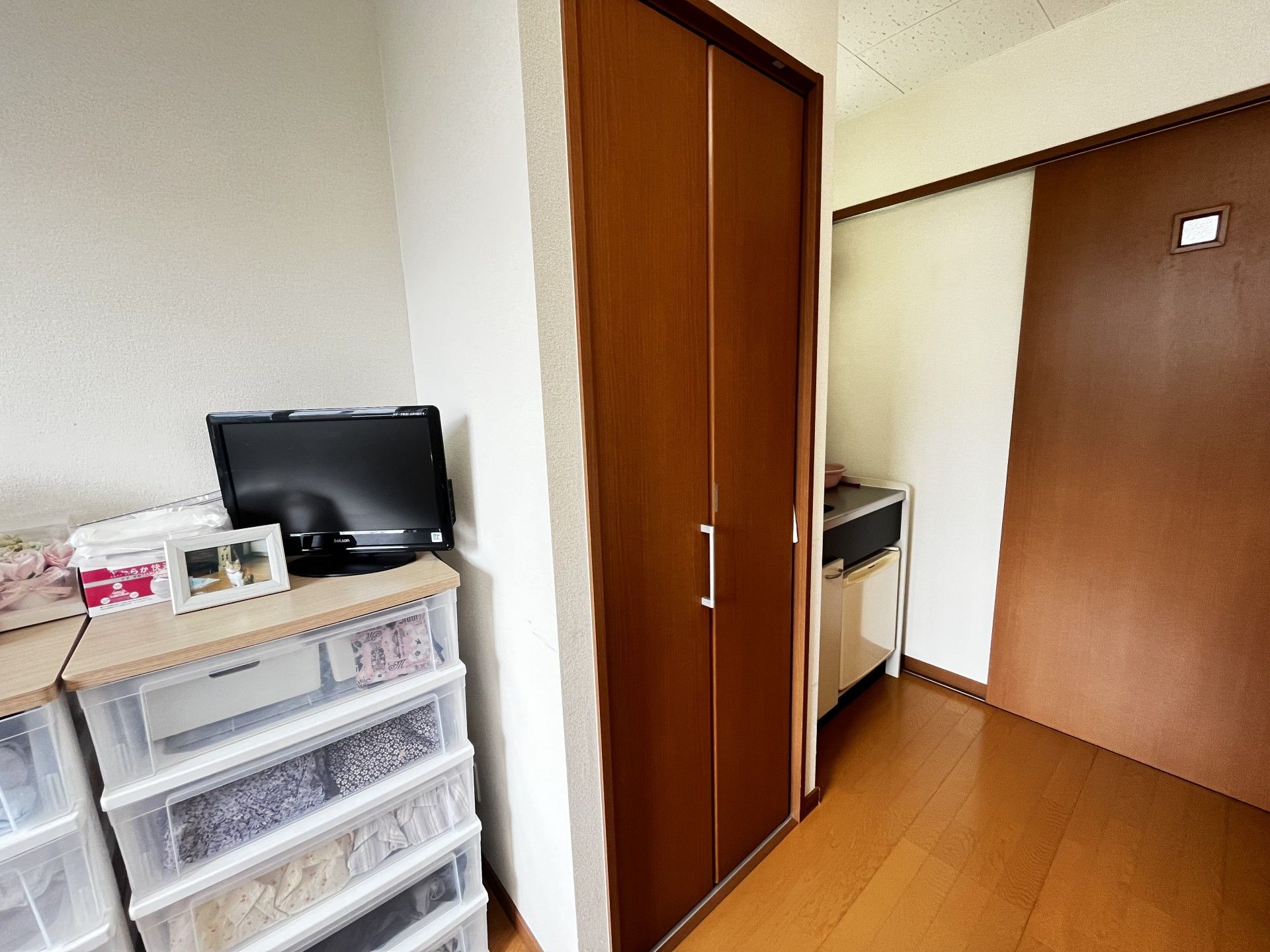 収納とテレビのある部屋