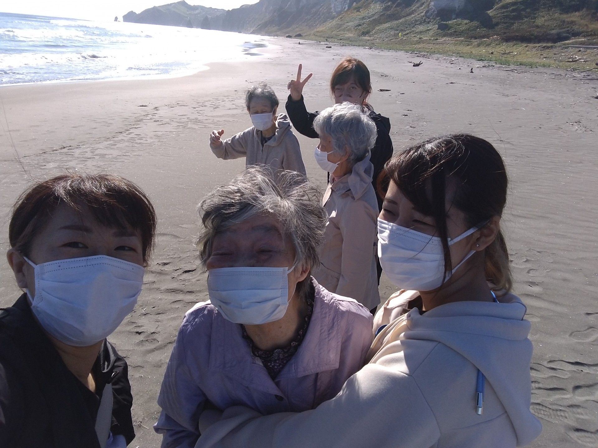 笑顔の集い海岸散歩