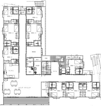 グループホーム もも太郎さん大郷のフロアマップ1のフロアマップ