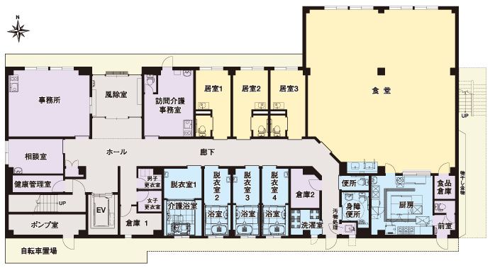 フォーユー東大阪吉田のフロアマップのフロアマップ