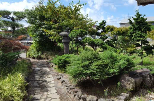 緑豊かな庭園風景