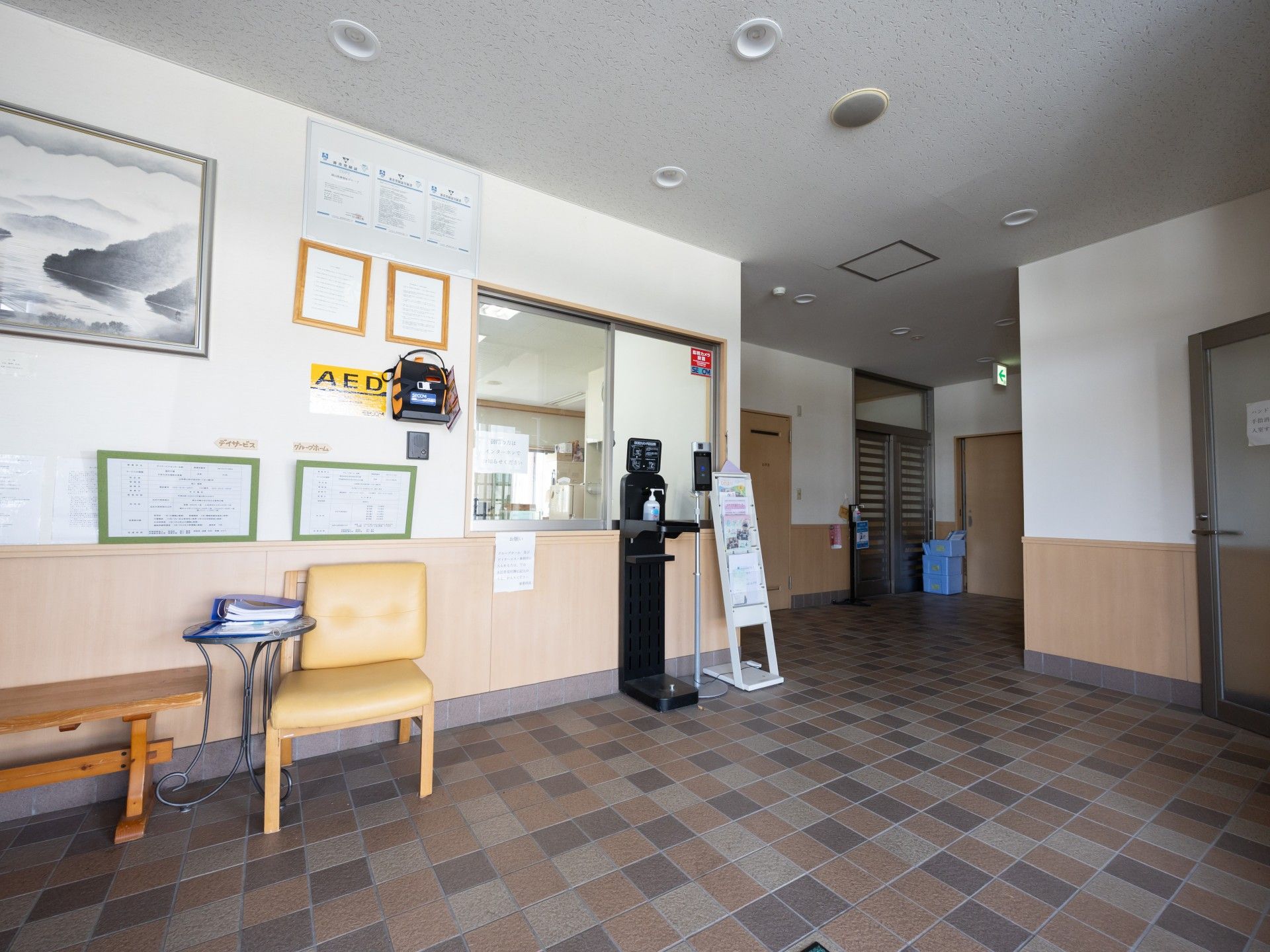 落ち着いたエントランス