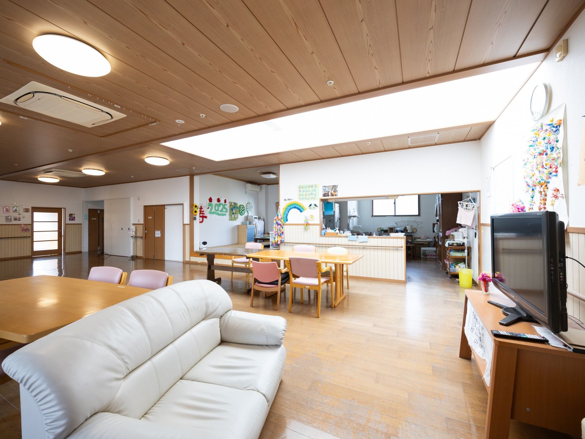 明るい共有スペース