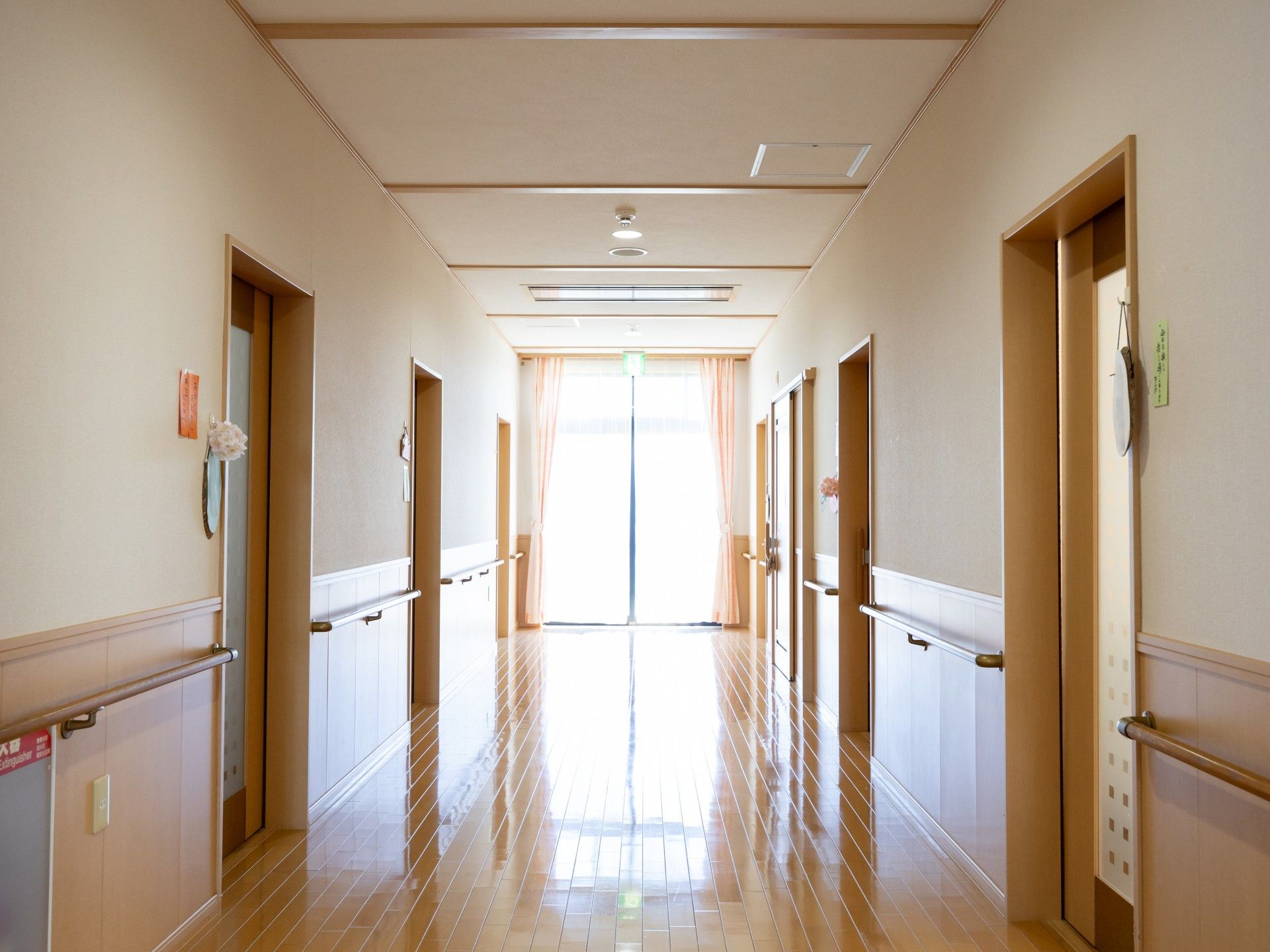 明るい廊下