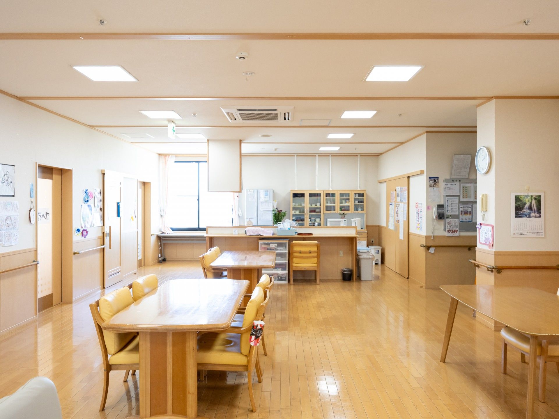 明るい共有スペース