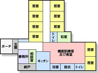 グループホーム 悠のフロアマップ1のフロアマップ