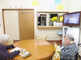 介護施設の居間と居住者様