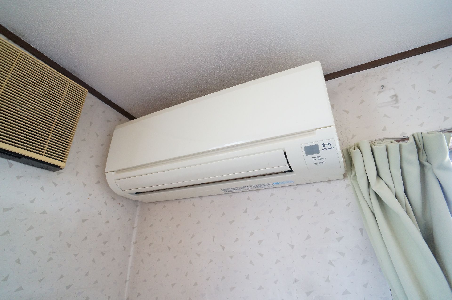 エアコンが完備された居室