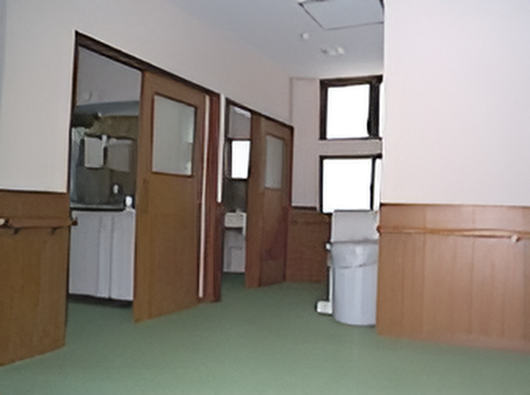 リビングダイニング兼談話室