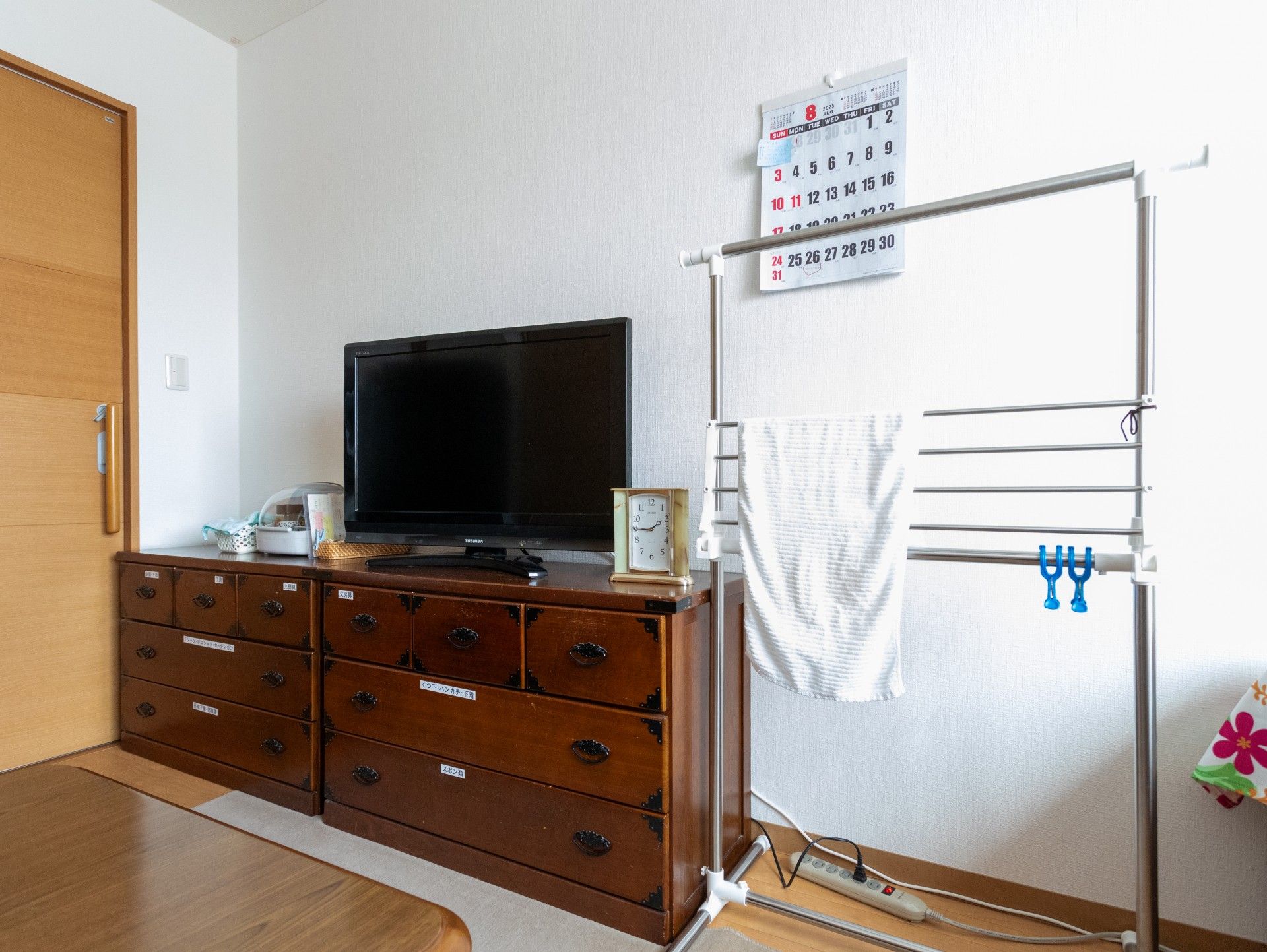 落ち着いた居室の一角