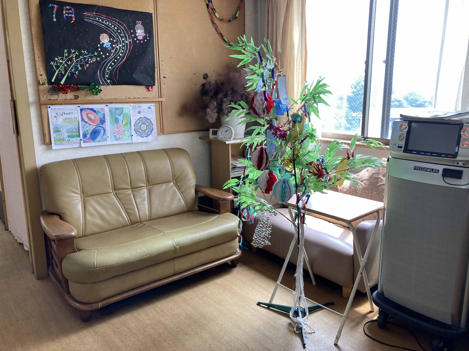 飾りがあるくつろぎの空間