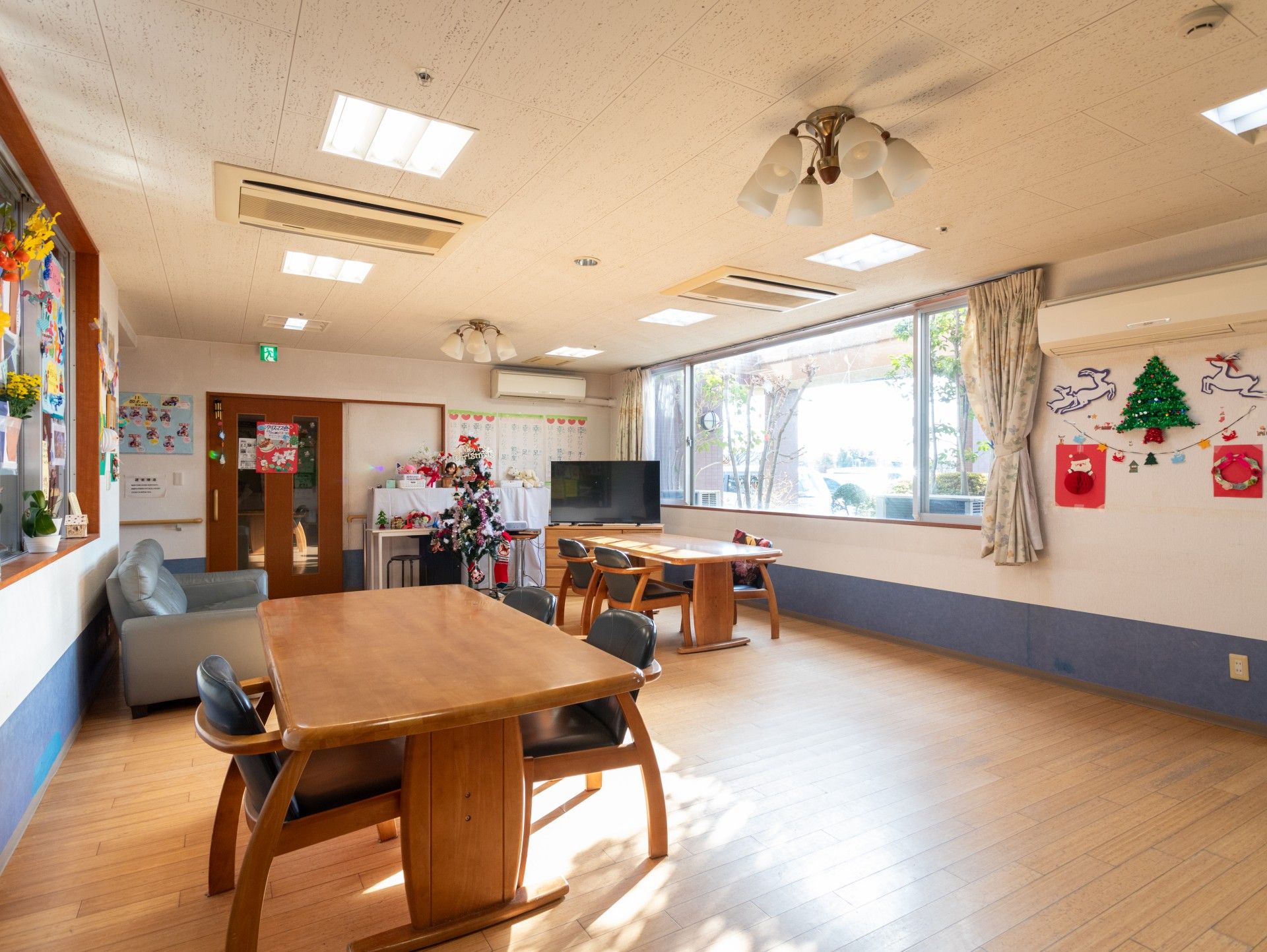 明るい共有スペース