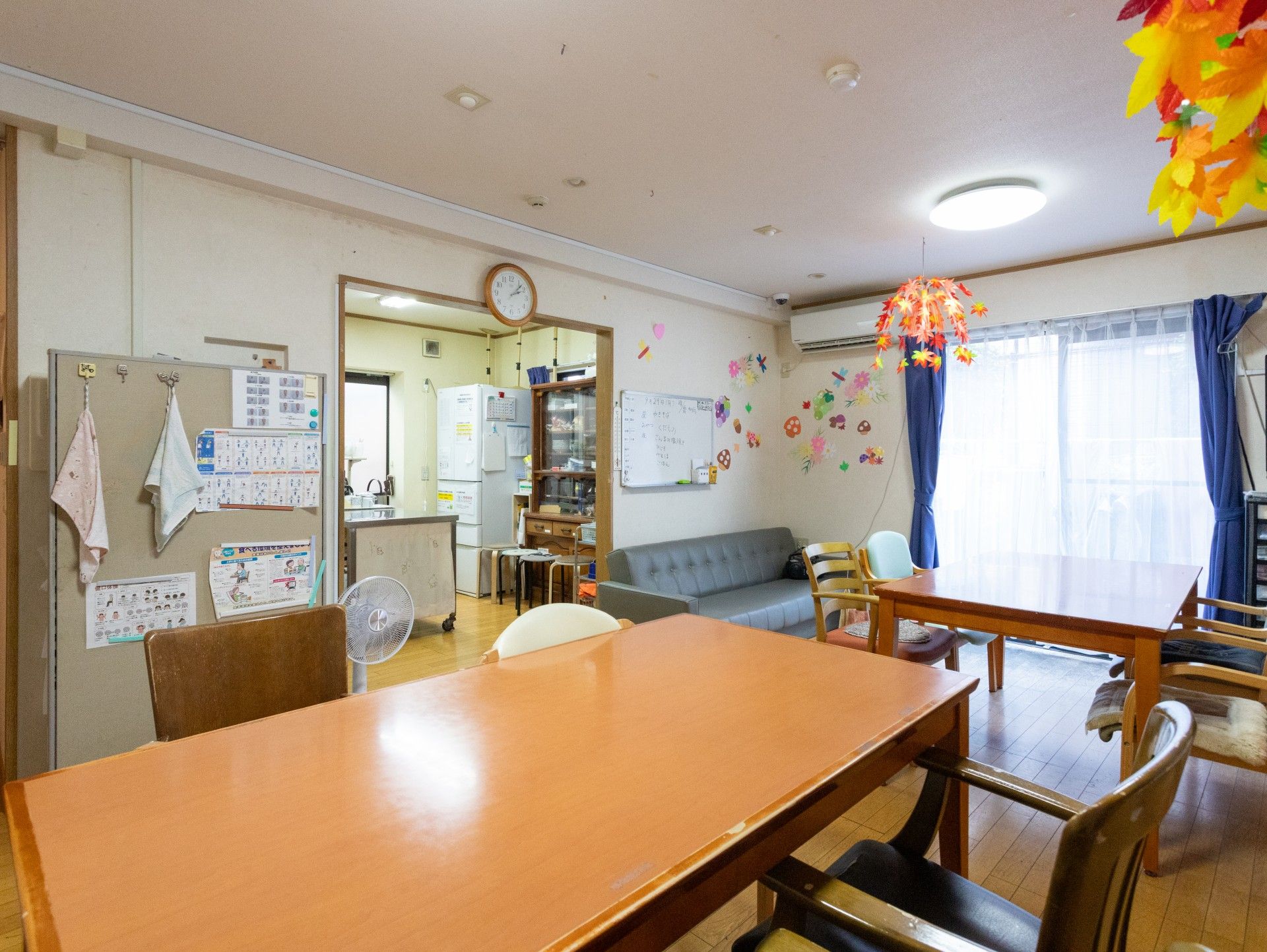 明るい共有スペース