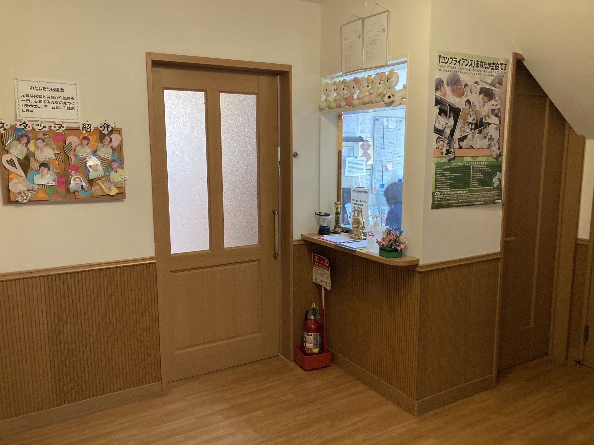 温かみのある廊下