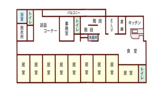 配置図を示す案内図