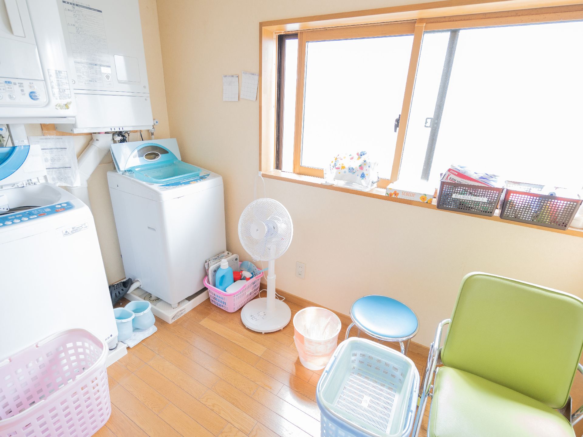 洗濯機を設置した脱衣所