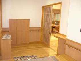 和風の明るい玄関