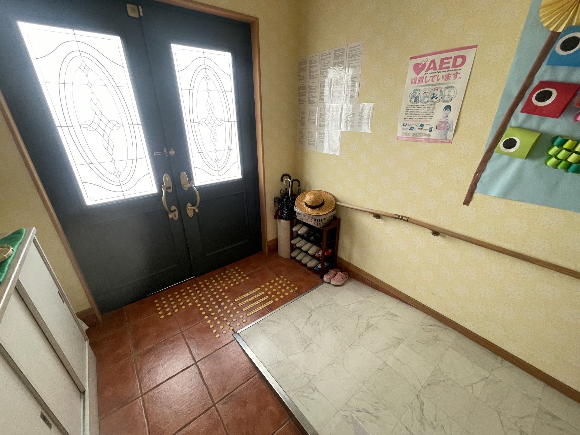 安全に配慮した玄関